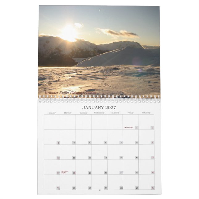 CALENDRIER DE 2013 ALPES DE MDN (Jan 2027)