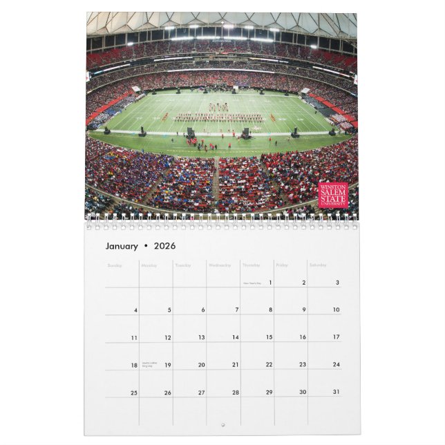 Calendrier de 2013 WSSU (Jan 2026)
