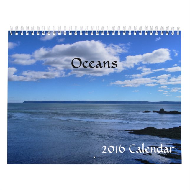 Calendrier de 2016 océans de calendrier (Protection)