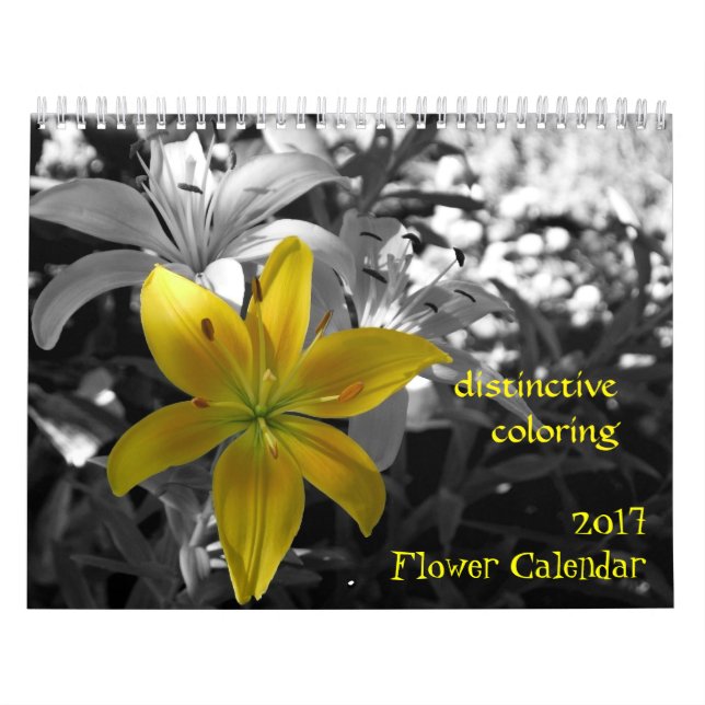 Calendrier de 2017 fleurs (Protection)