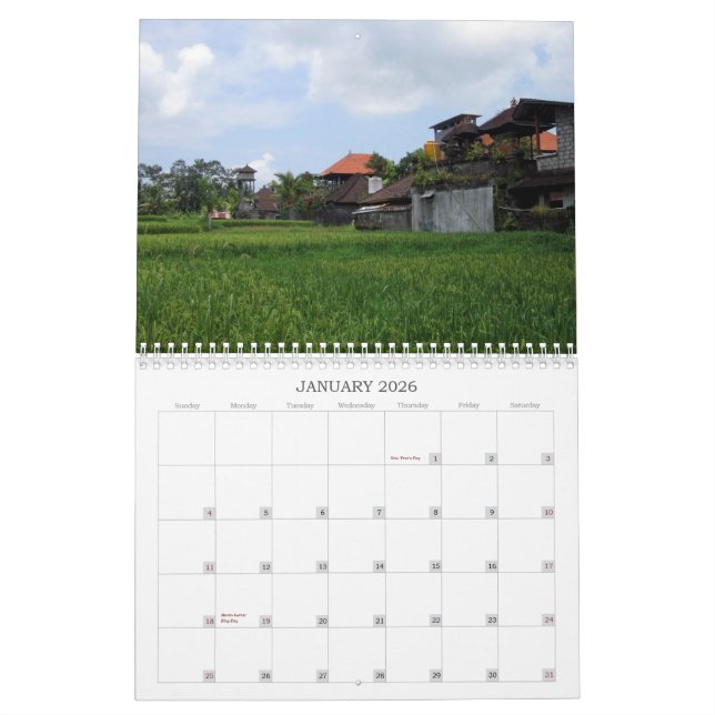 Calendrier de Bali 2012 (Jan 2026)