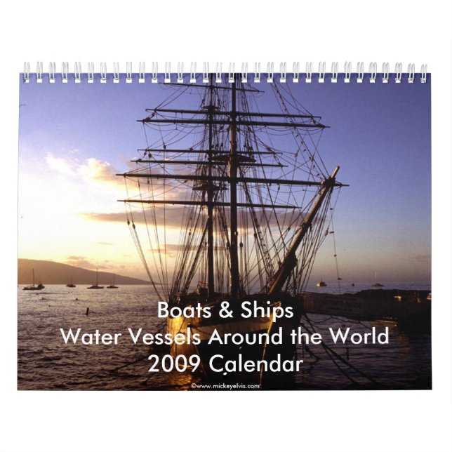 Calendrier de bateaux et de bateaux 2009 (Protection)