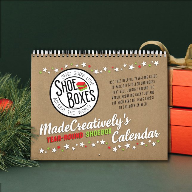 Calendrier de boîtes à chaussures toute l'année (This helpful guide will inspire you to make and collect items for shoeboxes all year long!)