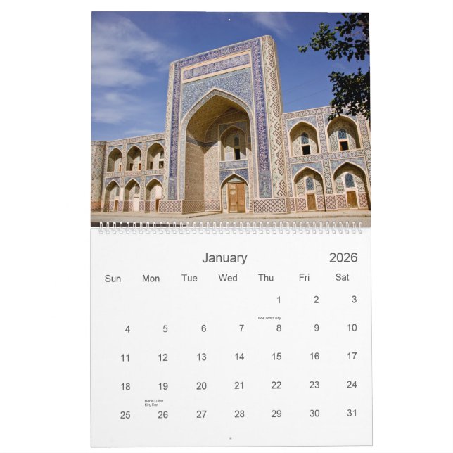 Calendrier de Boukhara 2011 (Jan 2026)
