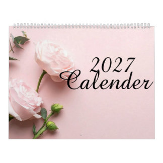 Calendrier de bureau minimaliste 2027