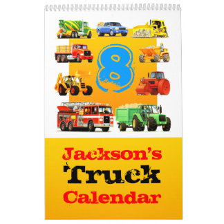 Calendrier de camion de 8ème anniversaire de