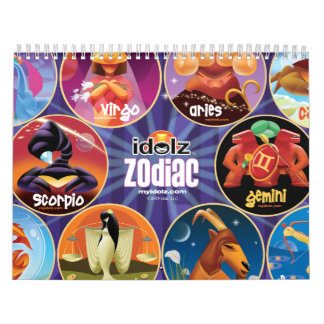 Calendrier de cercle de zodiaque d'Idolz