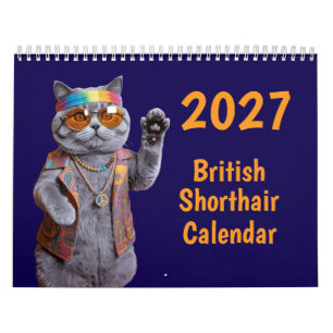 Calendrier de chat British Shorthair 2027