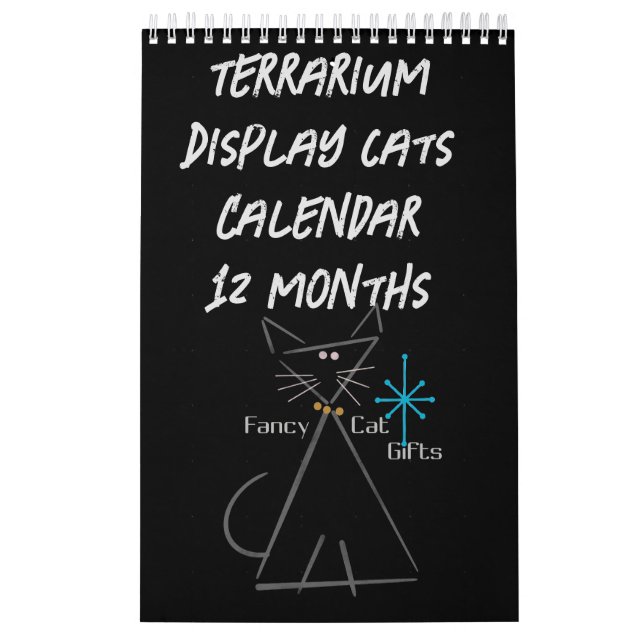 Calendrier de chat d'affichage de terrarium (Protection)