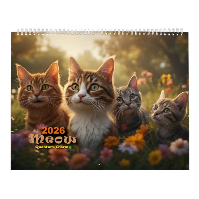 Calendrier de chat - Meow - Conçu pour la mise en  (Protection)