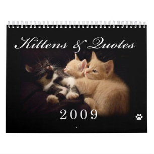 Calendrier de chatons et de citations 2009