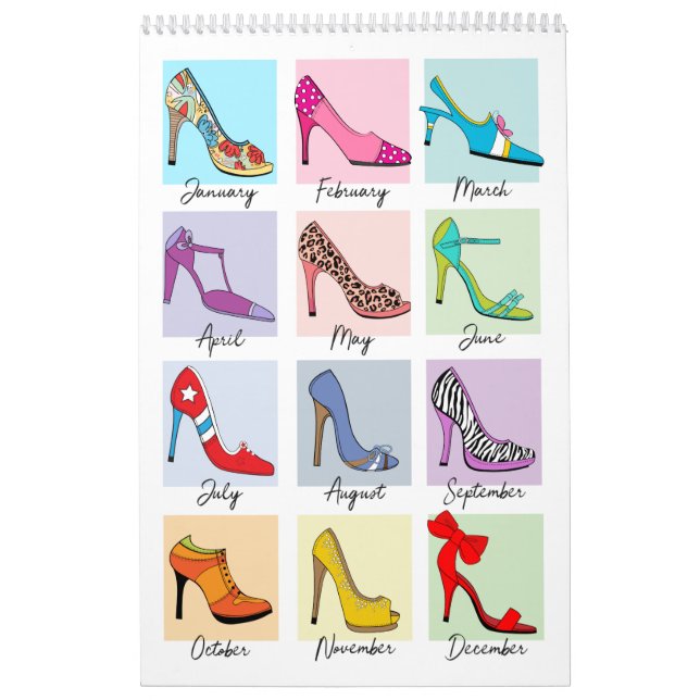 Calendrier de chaussures amusant et mignon (Protection)