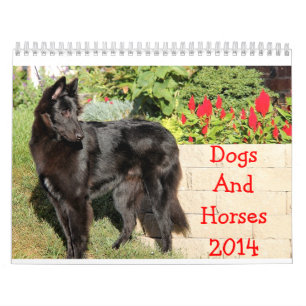 Calendrier de chevaux et de chiens 2014