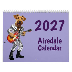 Calendrier de chien Airedale 2027