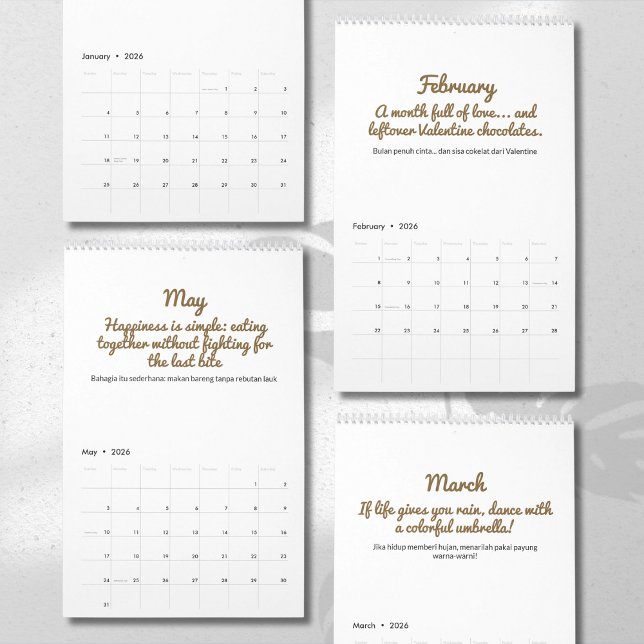 Calendrier de citations joyeuses 2026 (Créateur téléchargé)