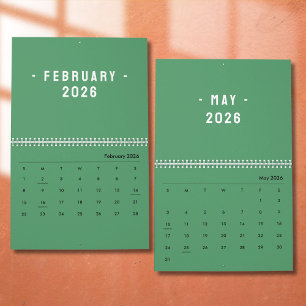 Calendrier de citations photo élégant minimaliste