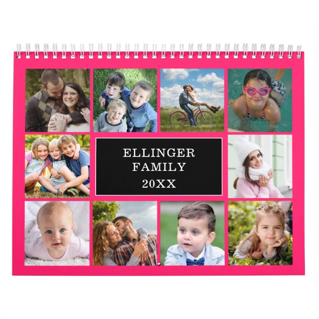 Calendrier de collage photo personnalisé (Protection)