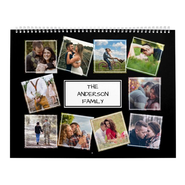 Calendrier de collage photo personnalisé (Protection)