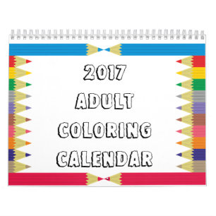 Calendrier de coloration pour adultes 2017