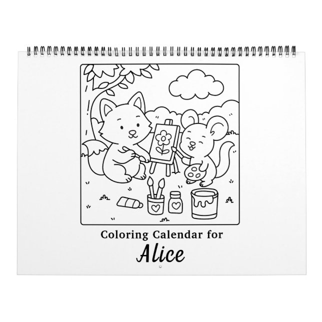 Calendrier de coloriage Cute Friends (Protection)