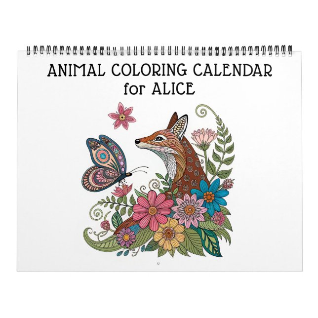 Calendrier de coloriage d'animaux détaillés (Protection)