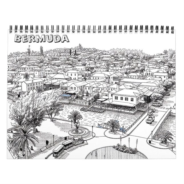 Calendrier de coloriage des Bermudes (Protection)