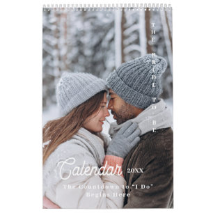 Calendrier de compte à rebours personnalisé Mariée