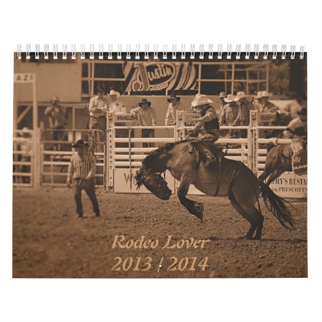 Calendrier de cowboy de rodéo (Protection)