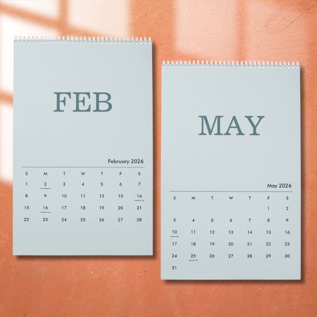 Calendrier de design de luxe simple (Créateur téléchargé)