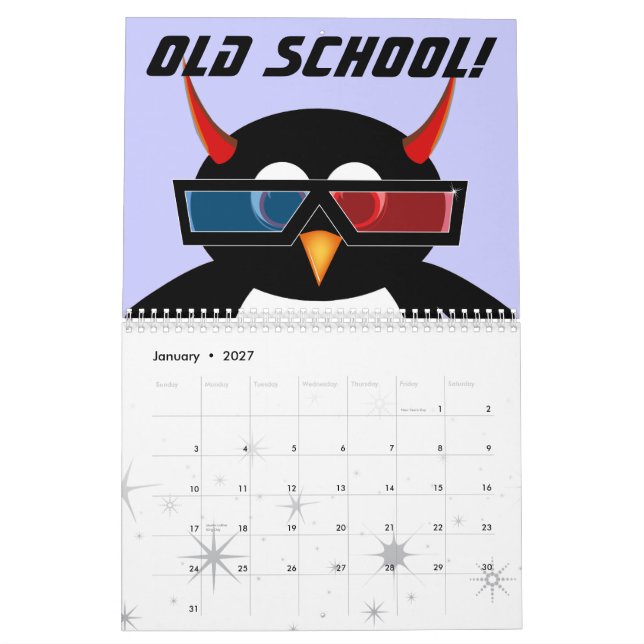 CALENDRIER DE Dessin Dessin EVIL PENGUIN™ 2012 (Jan 2027)