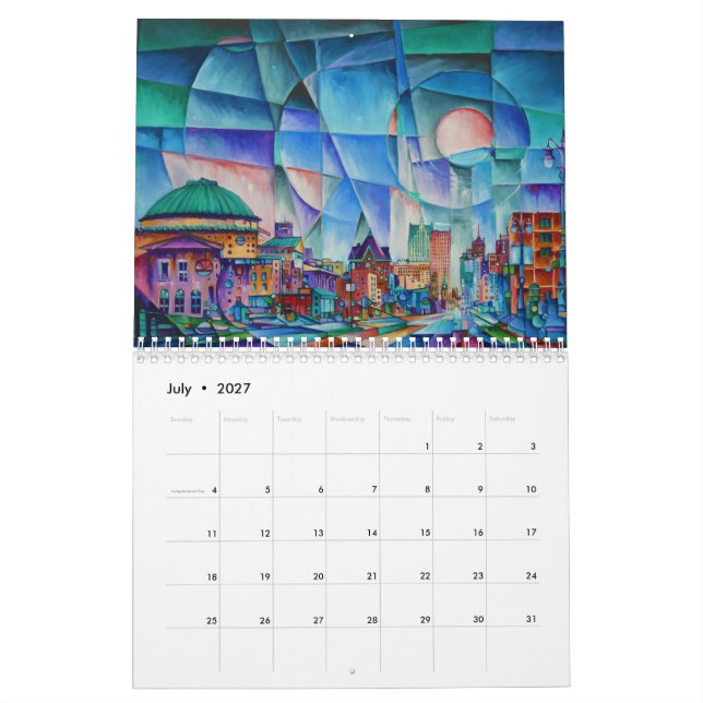 Calendrier de Détroit 2021par Timothy Orikri (Jul 2027)