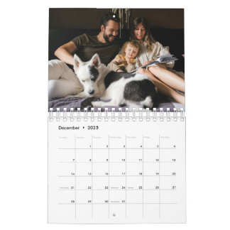 Calendrier de famille de photos personnalisable