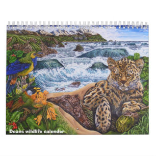 calendrier de faune de doyens d'illustration