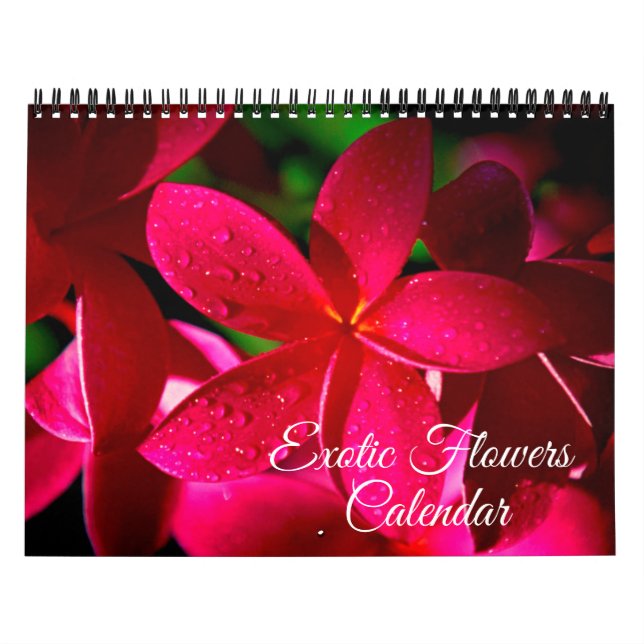 Calendrier de fleurs exotiques (Protection)