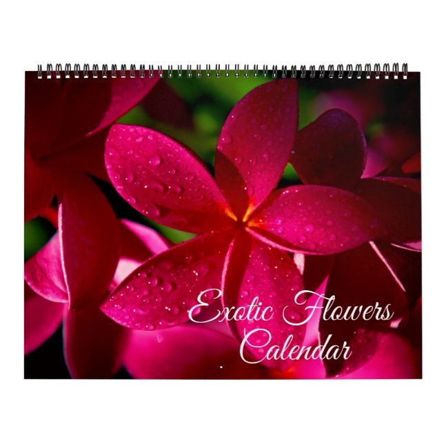 Calendrier de fleurs exotiques de grande taille (Protection)