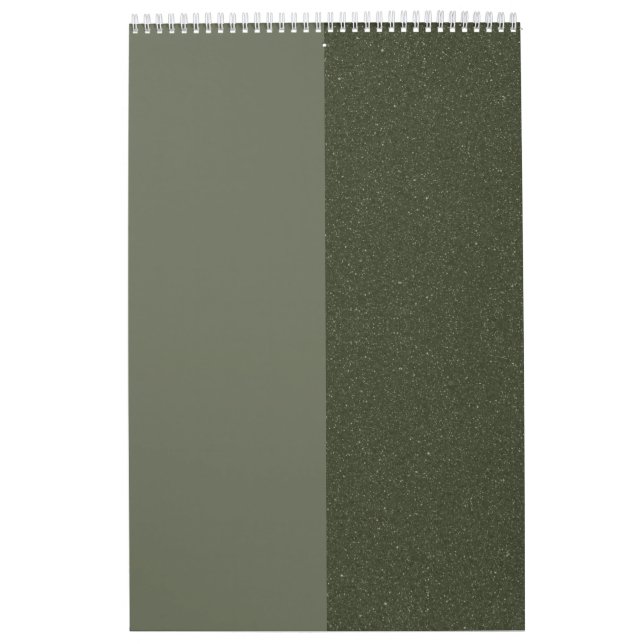 Calendrier de fractionnement vertical vert Moss -  (Protection)
