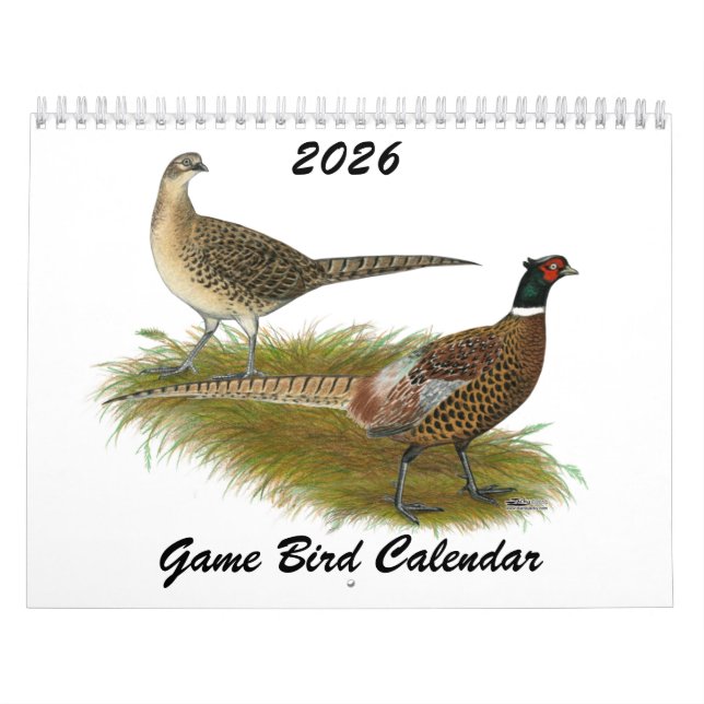 Calendrier de gibier d'oiseaux 2026 (Protection)