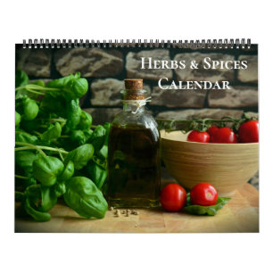 Calendrier de grande taille des herbes et épices