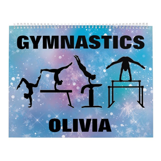 Calendrier de gymnastique Glam bleu (Protection)