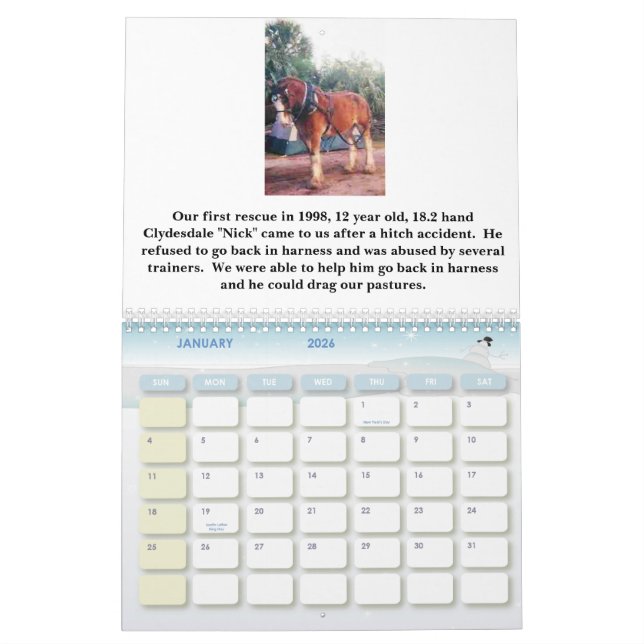 CALENDRIER DE HORSESISTERS 2010 (Jan 2026)