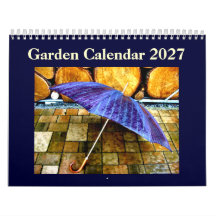 Calendrier de jardin de fleurs multicolores nature