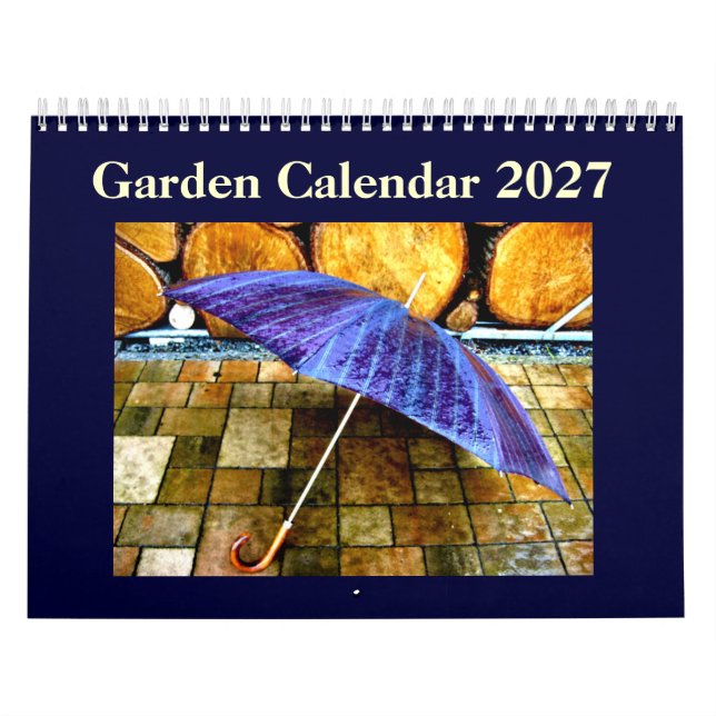 Calendrier de jardin de fleurs multicolores nature (Protection)