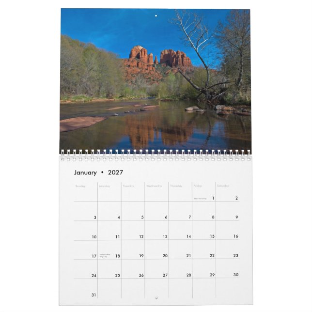 Calendrier de la beauté 2014 de Sedona (Jan 2027)
