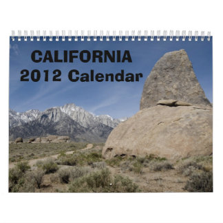 Calendrier de la Californie 2012
