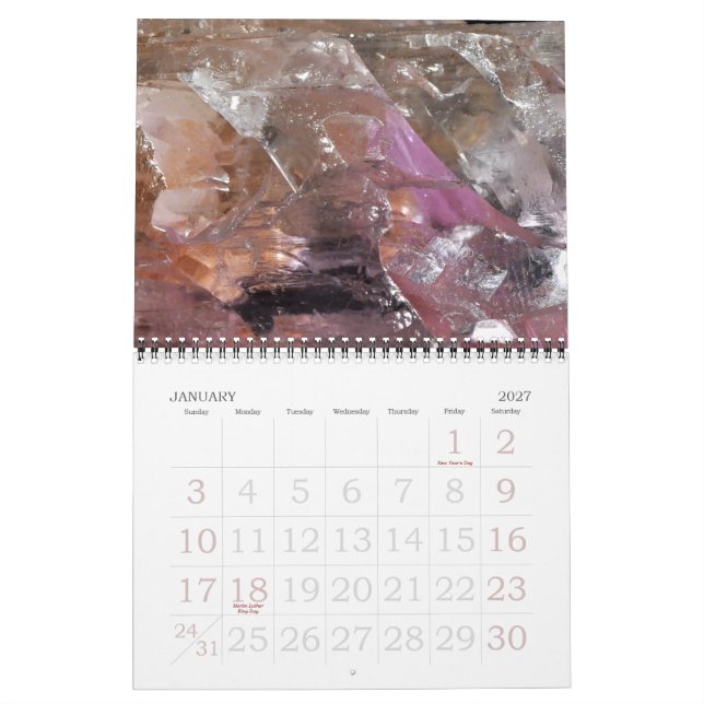 Calendrier de la collection Rock & Gem (Jan 2027)