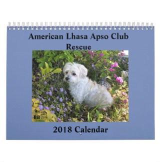 Calendrier de la délivrance 2018 de Lhasa Apso