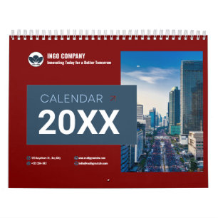 Calendrier de la famille de photos de script moder
