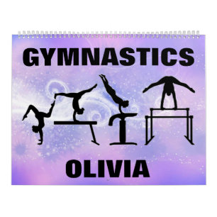 Calendrier de la gymnastique à rotation violette