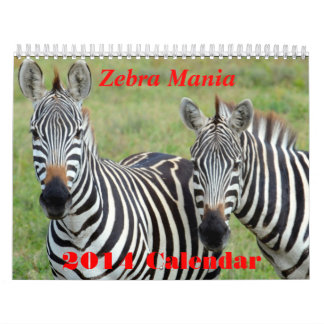 Calendrier de la manie 2014 de zèbre
