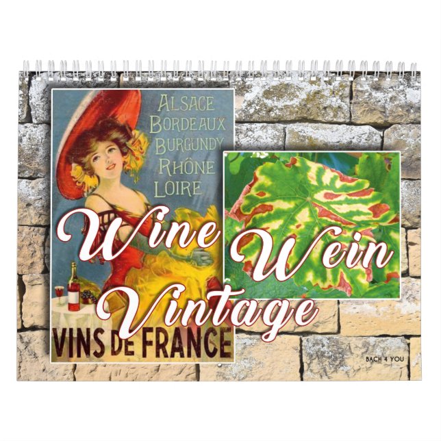 Calendrier de la muraille viticole - Wine Wein Vin (Protection)